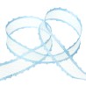 1 Meter Terylen Satinband 4.1cm breit Blau oder Rosa
