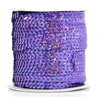 5 m Paillettenband 6 mm Holo Oder AB-Farben 14 Verschiedene Farben