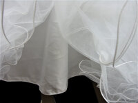 Mädchen Kleid festlich Blumenkind Taufe Hochzeit A-Linie Weiß Größe 122-164