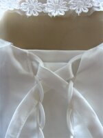 Mädchen Kleid festlich Blumenkind Taufe Hochzeit A-Linie Weiß Größe 122-164