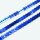 5 m Paillettenband 6 mm  AB-Farben Blau