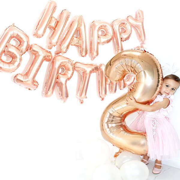 Happy Birthday Folienballon, Wabenball,Luftballons, Konfetti Ballons, Matellic, Latex Ballons,