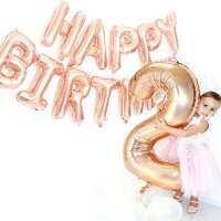 Happy Birthday Folienballon, Wabenball,Luftballons,...