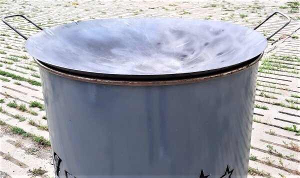Wok-Pfanne Eisen 60 cm Ø  ideal für Feuertonnen