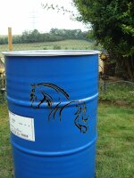 Feuertonne Pferd, Pony