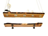 Wandregal Industrial Douglasie mit Baumkante Retro Rustikal Vintage Holz und Eisen 40 -120 cm