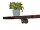 Wandregal Industrial Douglasie mit Baumkante Retro Rustikal Vintage Holz und Eisen 40 -120 cm