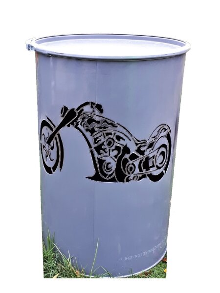 Feuertonne Motorrad Bike