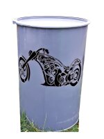 Feuertonne Motorrad Bike