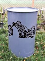 Feuertonne Motorrad Bike