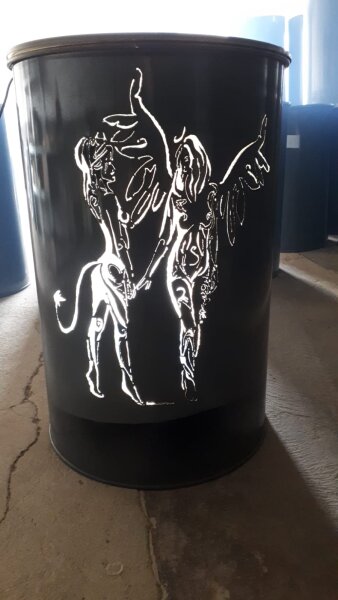 Feuertonne Engel & Teufel