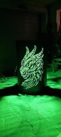 Feuertonne mit Motiv (Drachen)