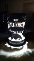 Feuertonne mit Motiv (Halloween)