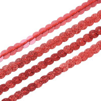 5 m Paillettenband Glitzer 6 mm