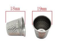 Fingerhut Silberfarbe 19x18mm