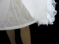 Mädchen Kleid festlich Blume mit Reifrock Blumenkind Taufe Hochzeit A-Linie Weiß-122