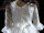 Mädchen Kleid festlich Blume mit Reifrock Blumenkind Taufe Hochzeit A-Linie Weiß-140