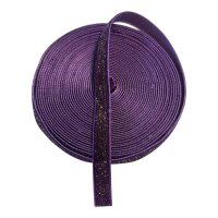 10 mm Samtband Glitzer