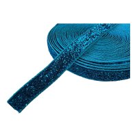 10 mm Samtband Glitzer